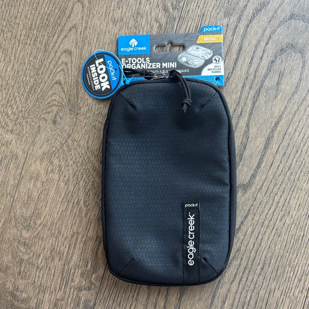 NWT Eagle Creek Black E-Tools Organizer Mini